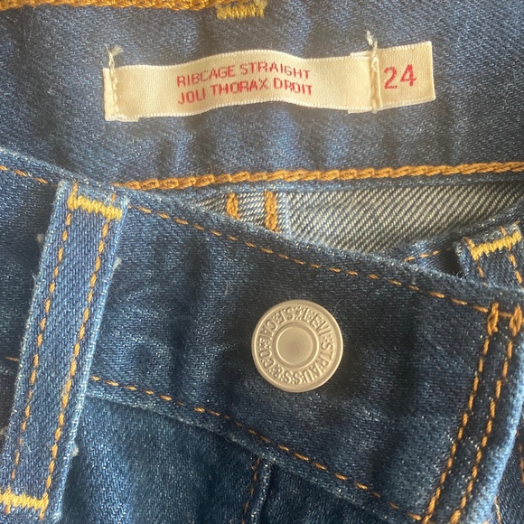 Levi's Blue Straight Leg Women's Pants - Picture 5 of 7